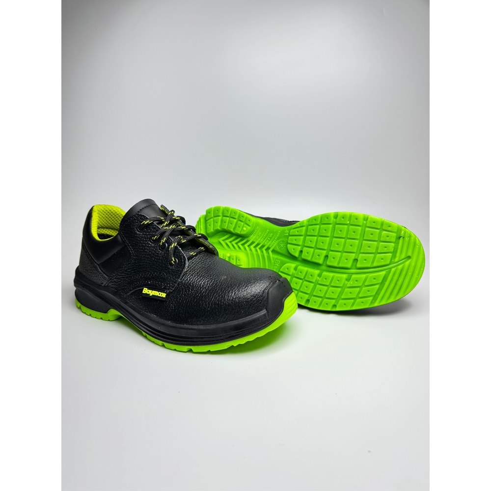 Baymax Bx-02 S2 Çelik Burunlu İş Ayakkabısı | Dökümhane, Fosforlu, Antistatik, Acid Dayanımı