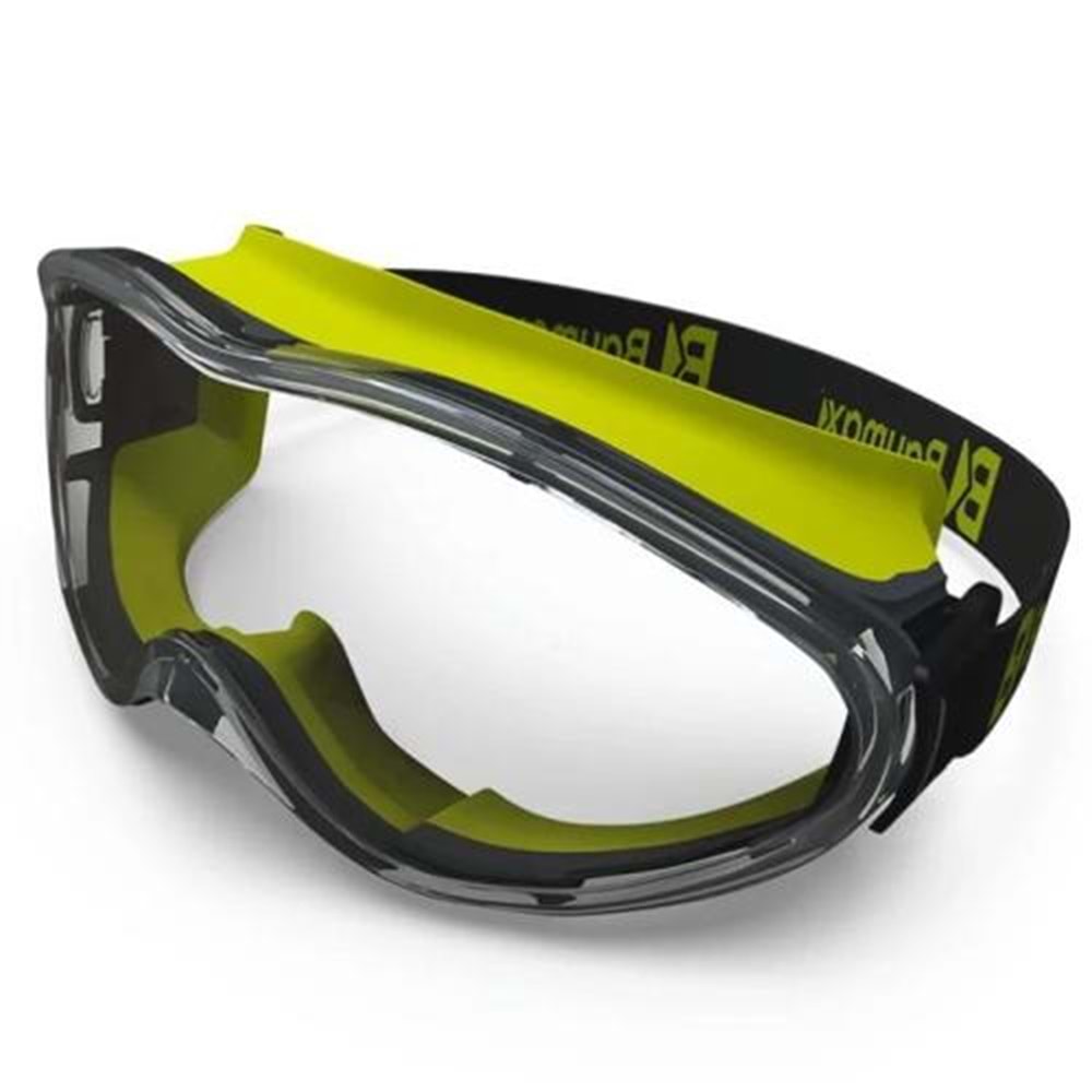 Baymax BX-2550 Armor Tam Kapalı Gözlük | K+N Sertifikalı, Anti-Fog, UV 400