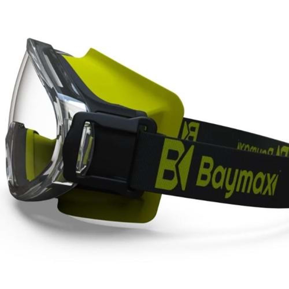Baymax BX-2550 Armor Tam Kapalı Gözlük | K+N Sertifikalı, Anti-Fog, UV 400