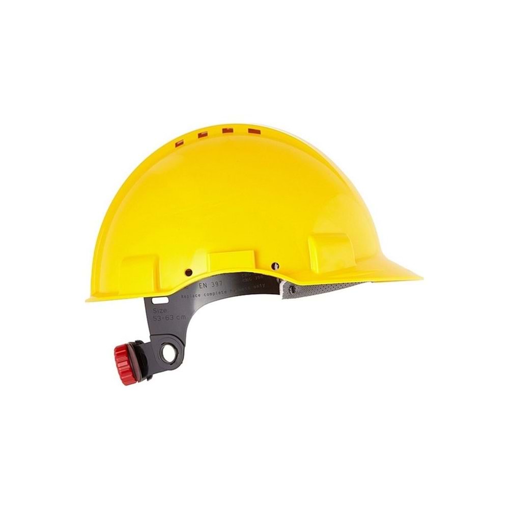 BBU Cng 600 Enseden Ayarlı Endüstriyel İş Güvenliği Bareti Sarı