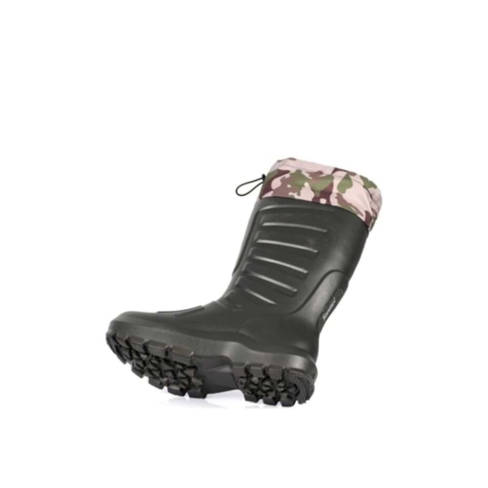 Sonimix Haki EVA Termal Çizme -30°C Soğuk İzolasyonlu, Kaymaz, Çoraplı Avcı & Balıkçı Çizmesi