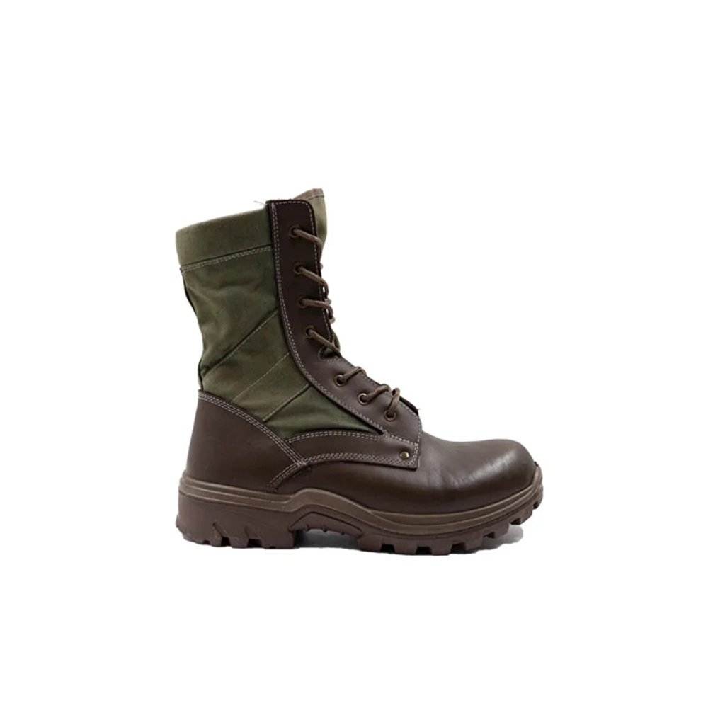 Demir Safety Yazlık Taktik Bot | Tekstil Karışımlı Hakiki Deri Askeri Postal
