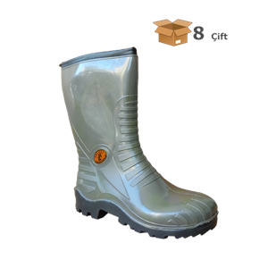 Palalı 117K PVC S5 Emniyet Çizmesi - Çelik Burun, Çelik Taban, Peluş Astarlı Soğuk Hava Çizmesi