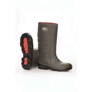 Polly Boot Galaxy Vega K.haki Çizme S4( Çelik Burun )