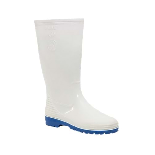 Palalı Pvc Beyaz Gıda ve Sanayi Uzun İş Çizmesi