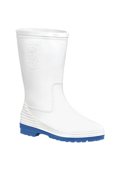 Palalı Pvc Kısa Beyaz Gıda ve Sanayi İş Çizmesi