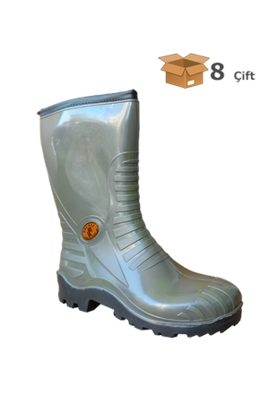 Palalı 117K PVC S5 Emniyet Çizmesi - Çelik Burun, Çelik Taban, Peluş Astarlı Soğuk Hava Çizmesi
